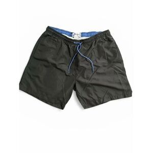 Trunks brandMen's Black Swim Trunks with Blue Drawstring XL